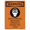Signmission OSHA WARNING Sign, Wear Approved Breathing, 10in X 7in Rigid Plastic, 7" W, 10" H, Portrait OS-WS-P-710-V-13720 - alternate 1